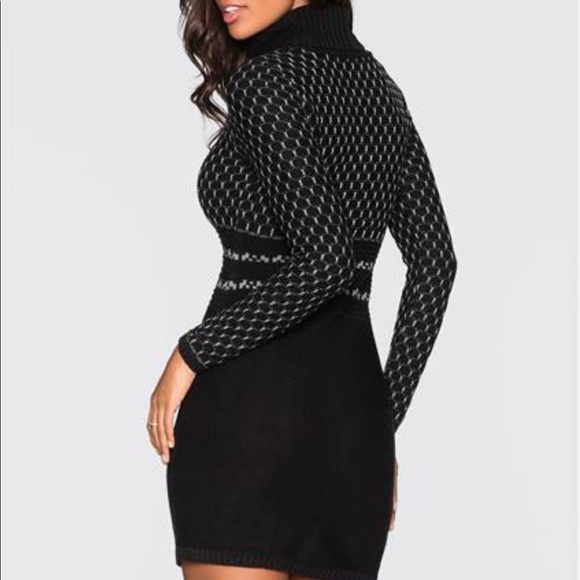 Turtleneck Sweater Dress - Picture 2 of 3